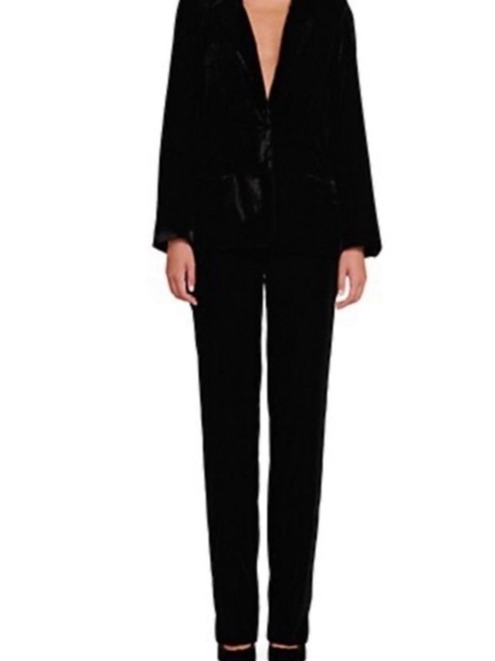 STAUD TOSCA PANT BLACK VELVET 8 WOMENS PANTS NORDSTROM